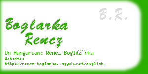 boglarka rencz business card
